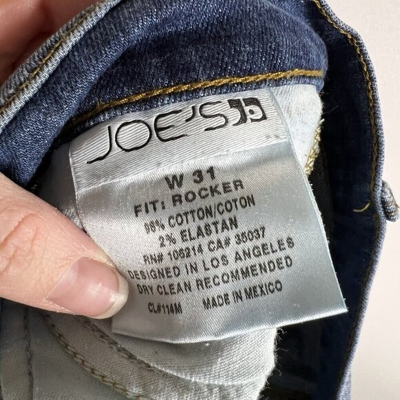 Joes Jeans Rocker Skinny Flare‎ Womens 31x36 Blue Western Rocker Cowgirl Y2K - Picture 11 of 11